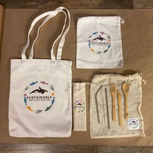 SUSTAINABLE BAGS & SILVERWARE- ECO FRIENDLY
